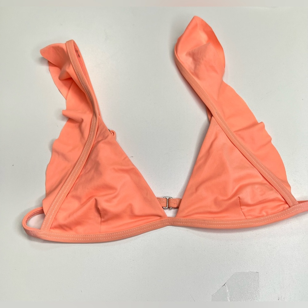VYB Peach Ruffle Swim Bikini Top New Without Tags Size Medium